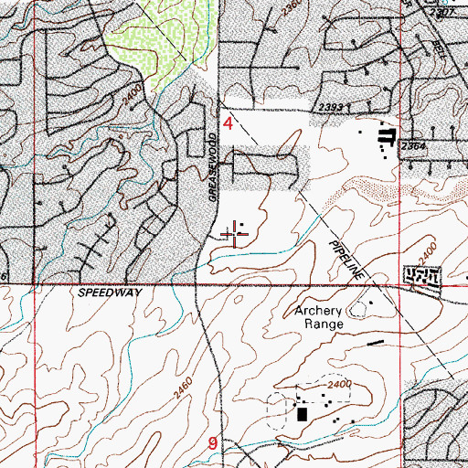 Topographic Map of Most Holy Trinity Parish, AZ