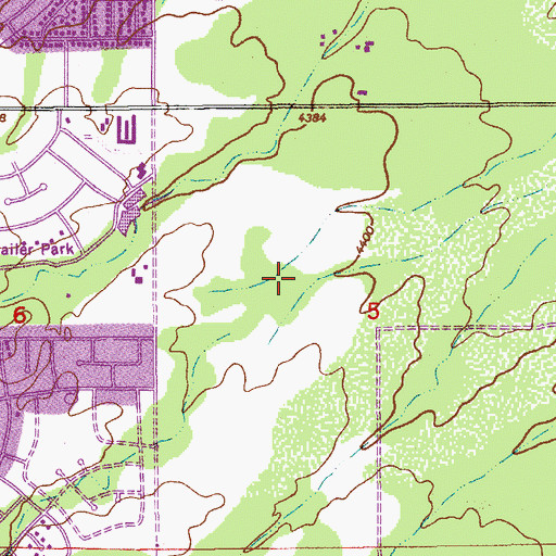 Topographic Map of New Hope Fellowship Church, AZ