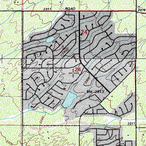 Topographic Map of New Life Baptist Fellowship Church, AZ