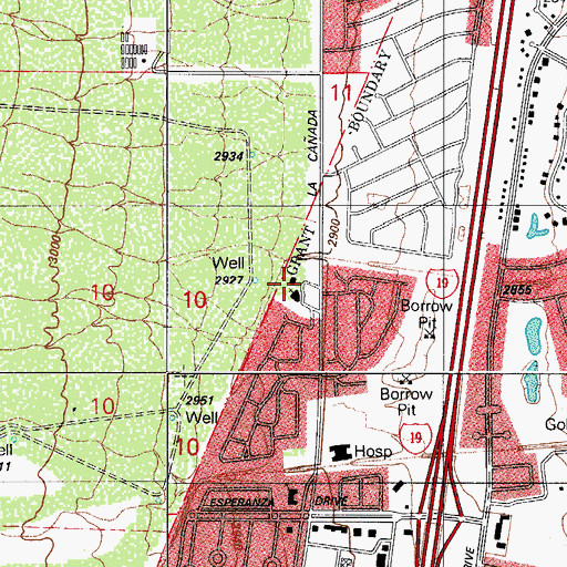Topographic Map of Our Lady of the Valley Roman Catholic Church, AZ
