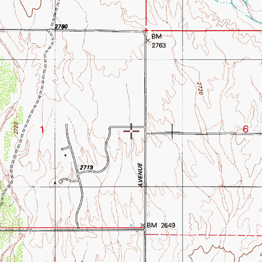 Topographic Map of Resurrection Lutheran Church, AZ