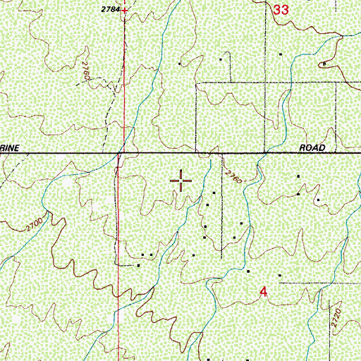 Topographic Map of Saint Mark Catholic Church, AZ