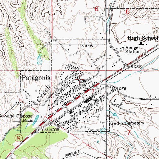 Topographic Map of Saint Theresa of Lisieux Roman Catholic Church, AZ