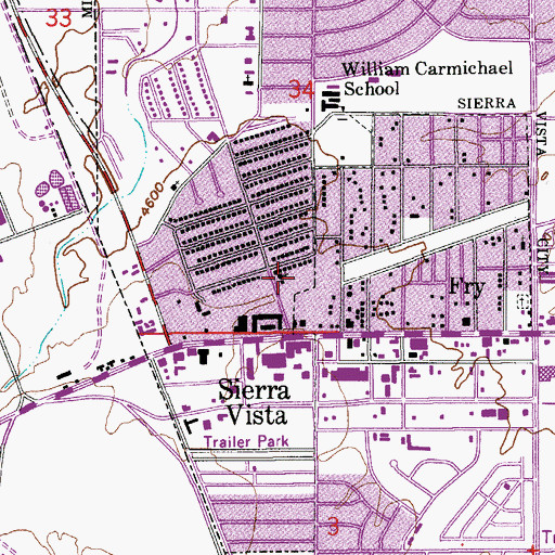 Topographic Map of Shiloh Christian Church, AZ