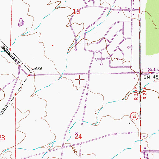 Topographic Map of Sierra Vista United Methodist Church, AZ