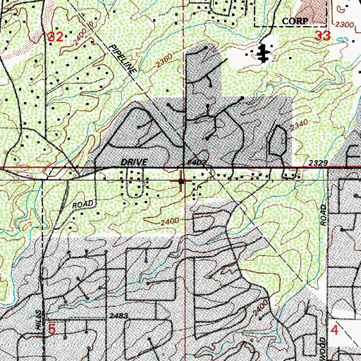 Topographic Map of Son Life Chapel, AZ