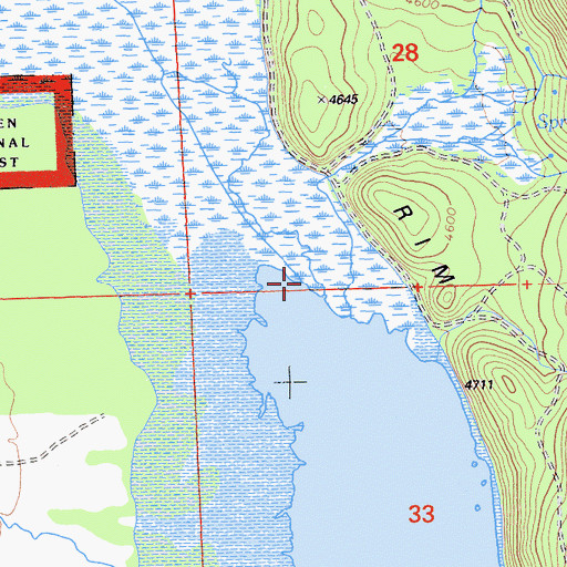 Topographic Map of Last Chance Creek, CA