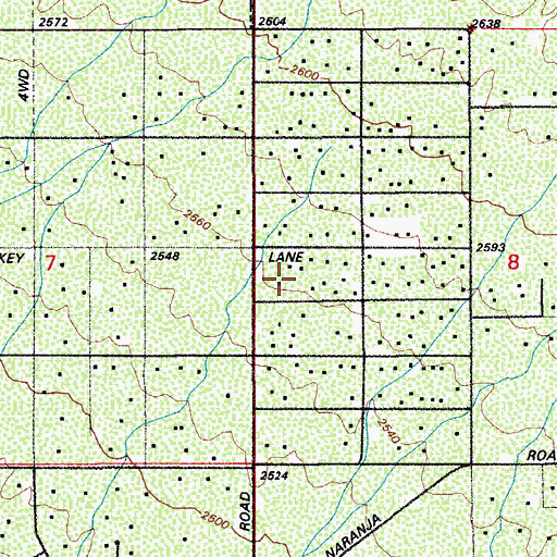 Topographic Map of Tortolita Presbyterian Church, AZ