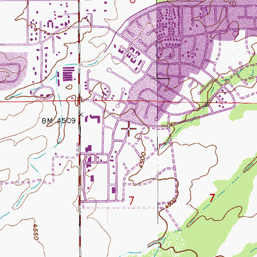 Topographic Map of Trinity Orthodox Lutheran Church, AZ