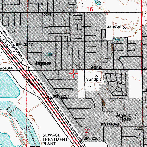 Topographic Map of Victory Assembly of God, AZ