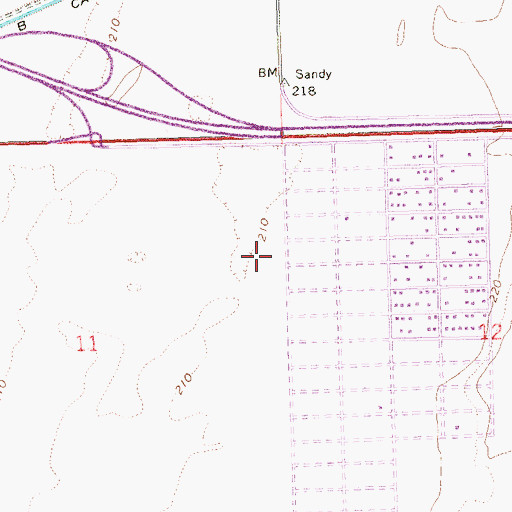 Topographic Map of Victory Community Church, AZ