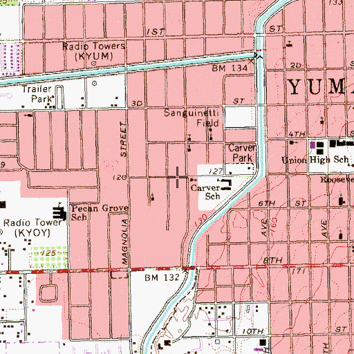 Topographic Map of Apostolic Assembly, AZ