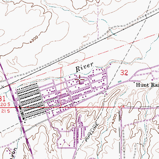 Topographic Map of Bethlehem Holy Ghost Church, AZ