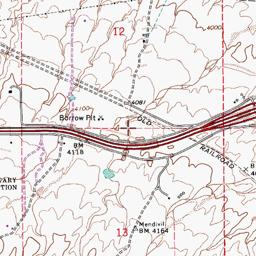 Topographic Map of Calvary Baptist Church, AZ
