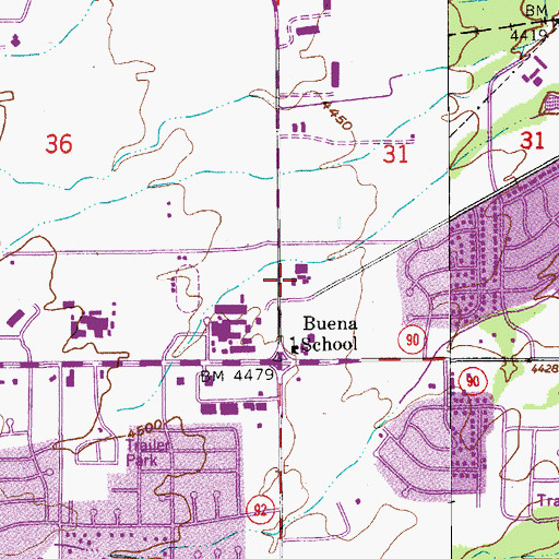 Topographic Map of Community of Christ, AZ