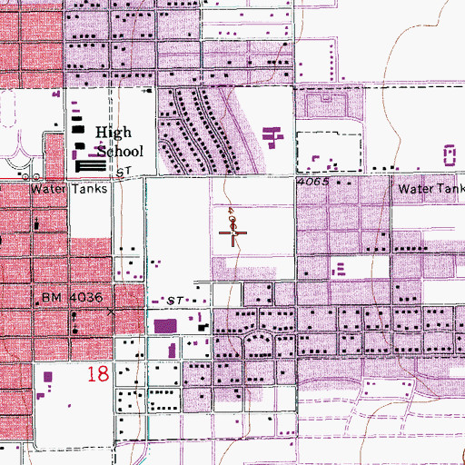 Topographic Map of Emmanuel Lutheran Church, AZ