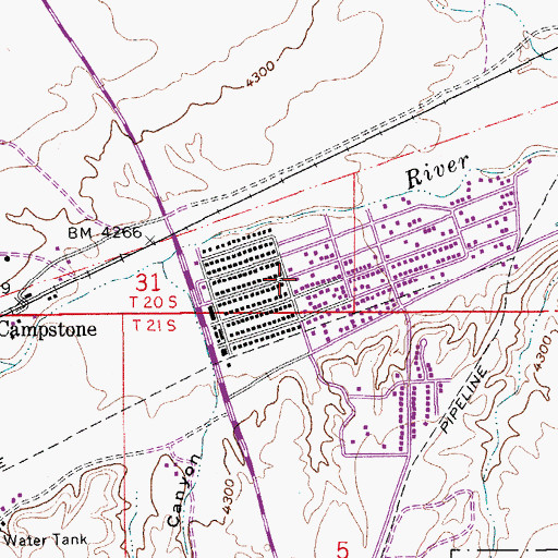 Topographic Map of Faith Baptist Church, AZ