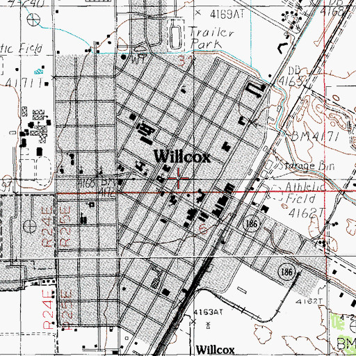 Topographic Map of Faith Bible Church, AZ