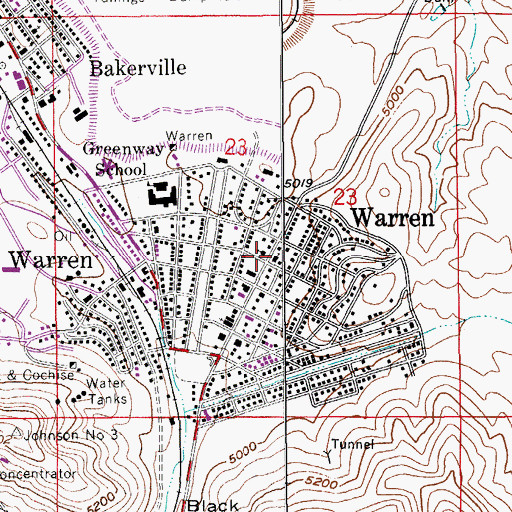 Topographic Map of First Southern Baptist Church, AZ
