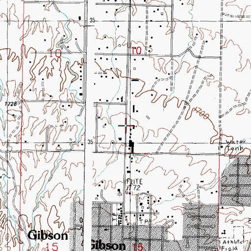 Topographic Map of Full Gospel Fellowship Church, AZ