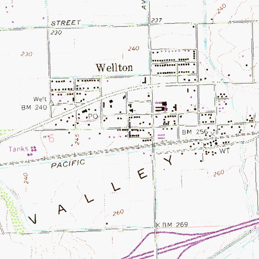 Topographic Map of Grace Fellowship Church, AZ