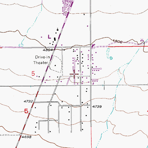 Topographic Map of Hope Lutheran Church, AZ