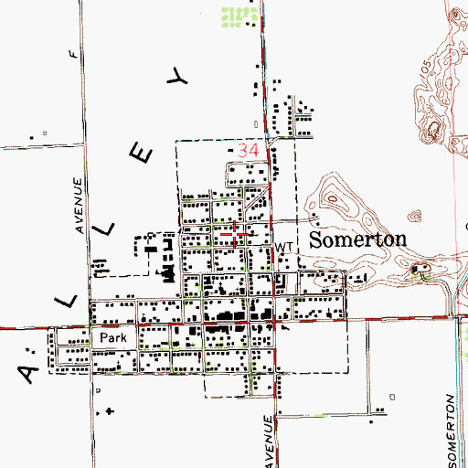 Topographic Map of Iglesia de Dios Pentecostes, AZ