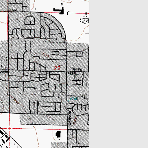 Topographic Map of Kingdom Hall of Jehovahs Witnesses, AZ