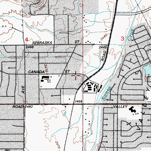 Topographic Map of Kingdom Hall of Jehovahs Witnesses, AZ