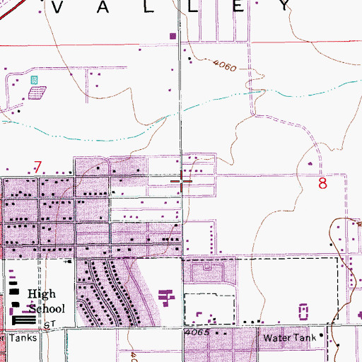Topographic Map of Kingdom Hall of Jehovahs Witnesses, AZ
