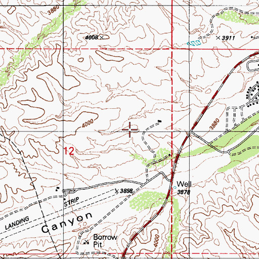 Topographic Map of Kingdom Hall of Jehovahs Witnesses Spanish Congregation, AZ