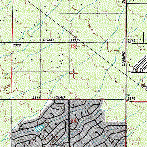 Topographic Map of Messiah Lutheran Church, AZ