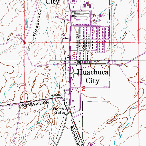 Topographic Map of New Hope House of Prayer, AZ