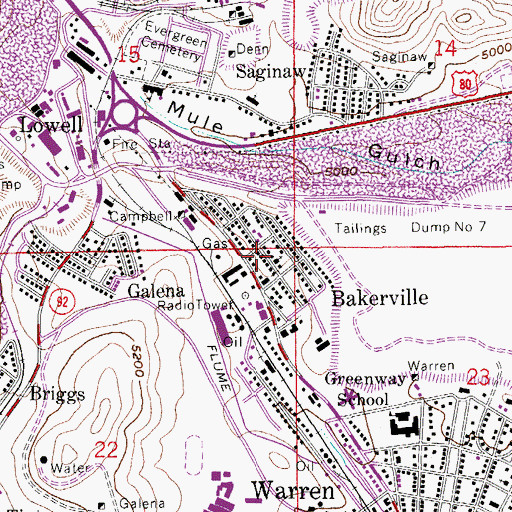 Topographic Map of Saint Stephen Nemanja Church, AZ