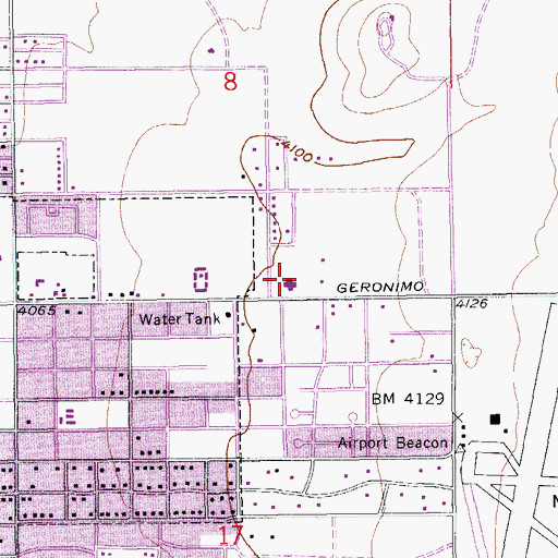 Topographic Map of The Church of Jesus Christ of Latter Day Saints, AZ