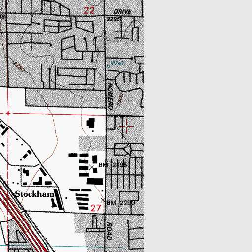 Topographic Map of Trinity Life Chapel Pentecostal Church, AZ