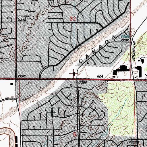 Topographic Map of Tucson Full Gospel Church, AZ