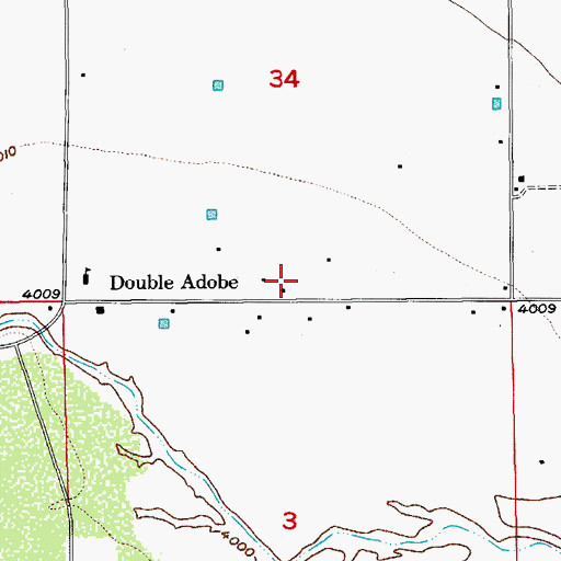 Topographic Map of Valley Bible Church, AZ