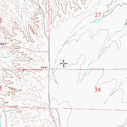 Topographic Map of Sonoita Hills Community Church, AZ