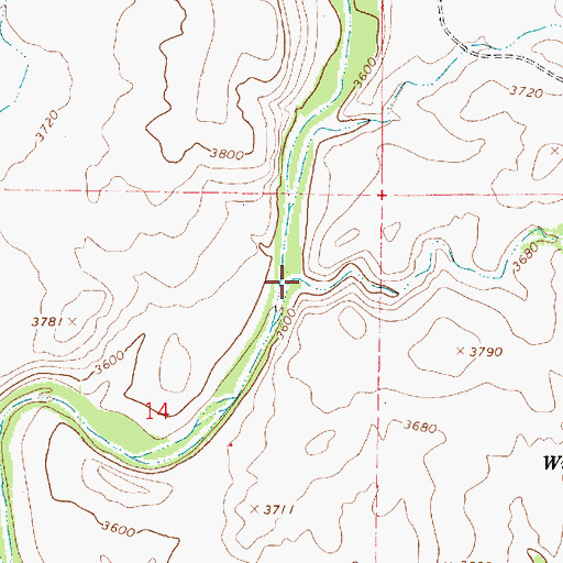 Topographic Map of Bias Canyon, AZ