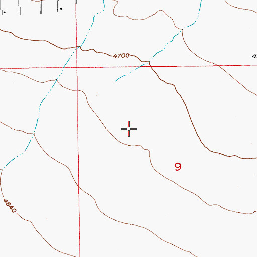 Topographic Map of City of San Jose Wastewater Treatment Plant, AZ