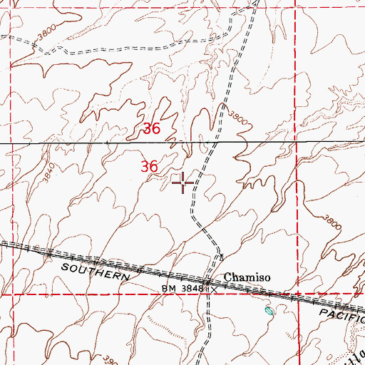 Topographic Map of Benson Municipal Airport, AZ