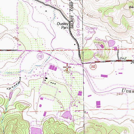Topographic Map of California Department of Forestry and Fire Protection Station 3 Treehaven, CA