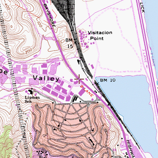 Topographic Map of North County Fire Authority Station 81, CA