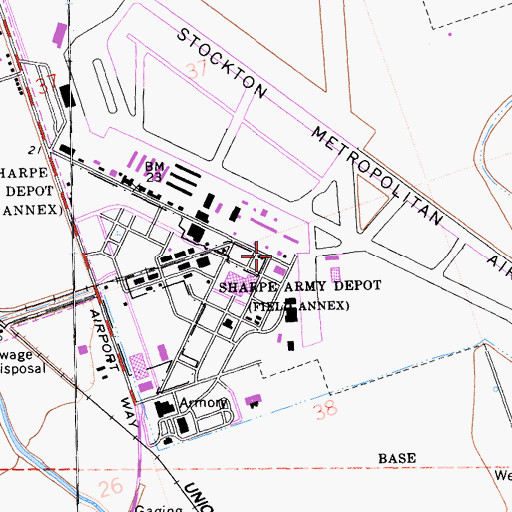 Topographic Map of Montezuma Fire District Station 2, CA