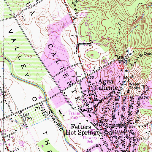 Topographic Map of Sonoma Valley Fire and Rescue Authority Station 3, CA