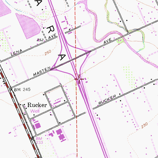 Topographic Map of California Department of Forestry and Fire Protection Station 2 Masten, CA