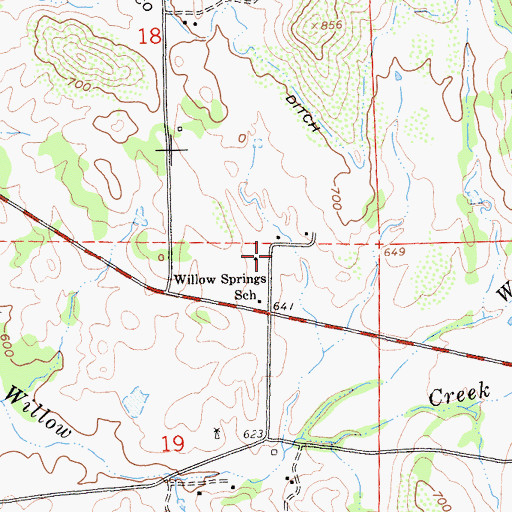 Topographic Map of Amador Fire Protection District Station 121, CA