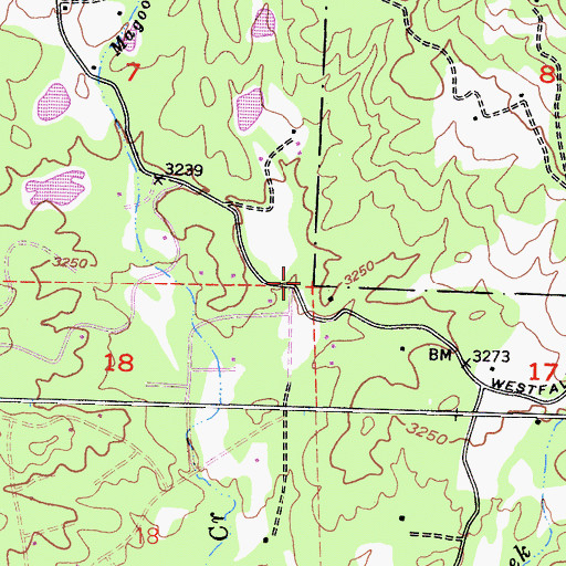 Topographic Map of Mariposa County Fire Department Company 29 Lushmeadows, CA
