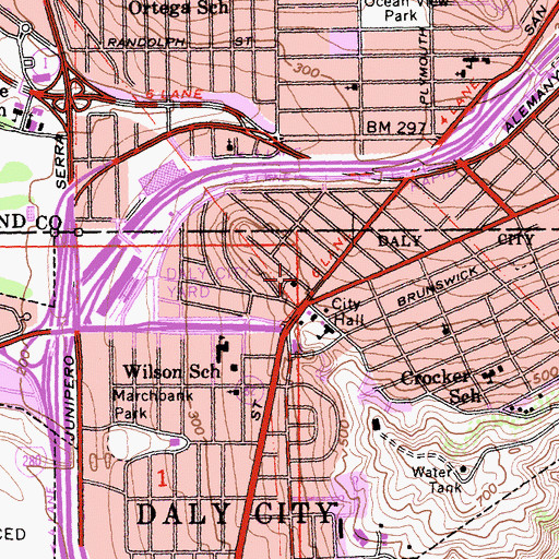 Topographic Map of North County Fire Authority Station 92, CA